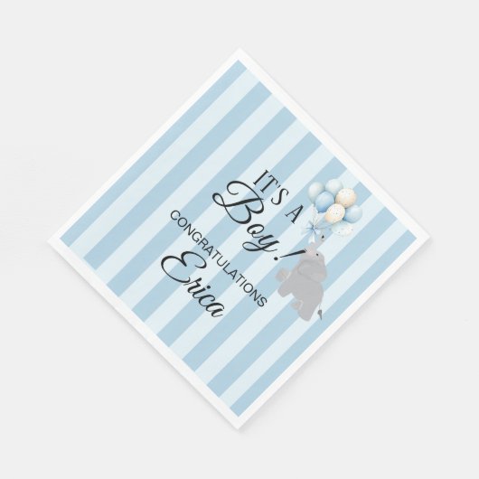 Boy Baby Shower Serviette (Ecke)
