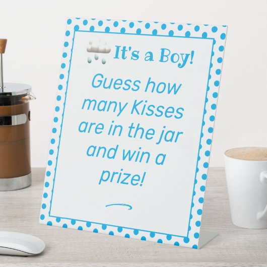 Boy Baby Shower Sockelschild (In Situ)