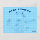 Boy Baby Shower Spiele Vorhersage und Ratschläge. Postkarte (Rückseite)