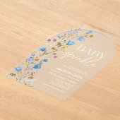 Boy Baby Sprinkle  Acrylic Invitation Acryleinladungen (Ablage )