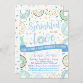 Boy Baby Sprinkle Einladung Donut Baby Sprinkle (Vorne/Hinten)