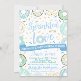 Boy Baby Sprinkle Einladung Donut Baby Sprinkle