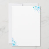 Boy Baby Sprinkle Einladungen - Blue Baby Sprinkle (Rückseite)