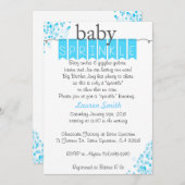 Boy Baby Sprinkle Einladungen - Blue Baby Sprinkle (Vorne/Hinten)