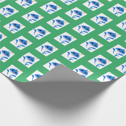 Boy babyShark Packpapier (Ecke)