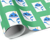 Boy babyShark Packpapier (Rolleneckpunkt)