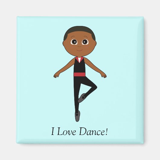 Boy Ballet Dancer: Ich tanze Liebe Magnet (Vorne)