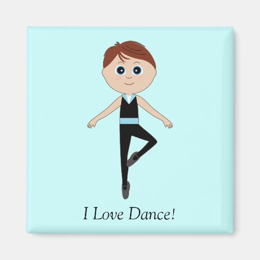 Boy Ballet Dancer: Ich tanze Liebe Magnet (Vorne)