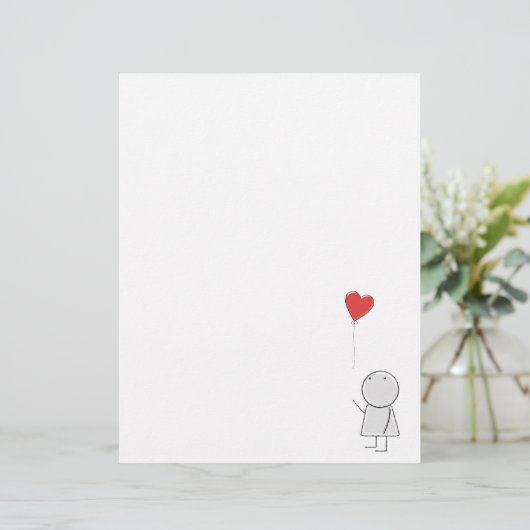 Boy & Balloon Letterhead (Stehend Vorderseite)