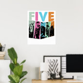 boy band five  poster (Heimbüro)