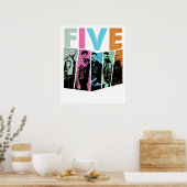 boy band five  poster (Küche)