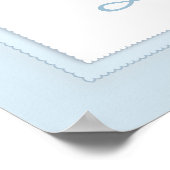 Boy Baptism Christening Erste Kommunion Zeichen Poster (Ecke)