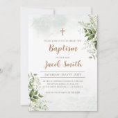 Boy Baptism Einladungen & Girl Christening lädt ei (Vorderseite)