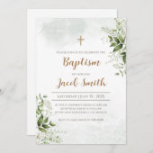 Boy Baptism Einladungen & Girl Christening lädt ei (Vorne/Hinten)