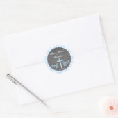 Boy Baptism Gefallen Stickers Tags (Umschlag)