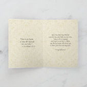 BOY BAPTISM Jungfrau Mary mit Heiligem Christkind  Karte (Innenseite)