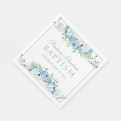Boy Baptisse Personalisiertes Party Napkin Serviette (Ecke)