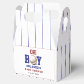 Boy Baseball Baby Shower | Cute Sports Party Geschenkschachtel (Geöffnet)