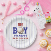 Boy Baseball Baby Shower | Cute Sports Party Pappteller (Party)
