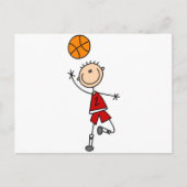 Boy Basketball Player Tshirts und Geschenke Postkarte (Vorderseite)