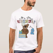 Boy Bear 2. Geburtstag T - Shirt und Geschenke (Vorderseite)