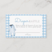 Boy Bear Baby Shower Diaper Raffle Card Begleitkarte (Vorderseite)