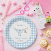 Boy Bear Baby Shower Pappteller (Party)