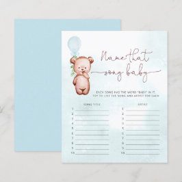 Boy Bear Balloon Name jenes Song-Spiel