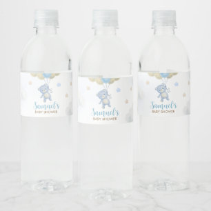 Boy Bear Bear Bearly Wait Baby Dusche Wasserflaschenetikett