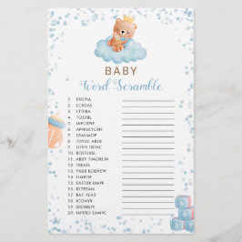 Boy Bear Blue Baby Word Scramble Showspiel