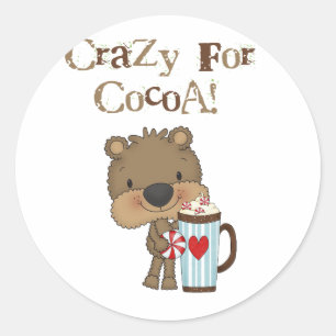 Boy Bear Crazy für Kakaourlaub Runder Aufkleber