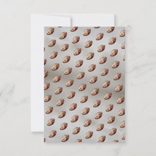 Boy Bearly Wait American Football Baby Dusche Dankeskarte (Rückseite)