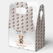 Boy Bearly Wait American Football Baby Dusche Geschenkschachtel (Geöffnet)