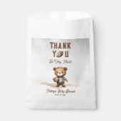 Boy Bearly Wait American Football Baby Dusche Geschenktütchen (Vorderseite)