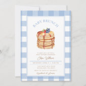 Boy Berries Pancake Baby Dusche Brunch Einladung (Vorderseite)