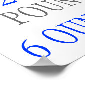 Boy Birth Stats Poster (Ecke)