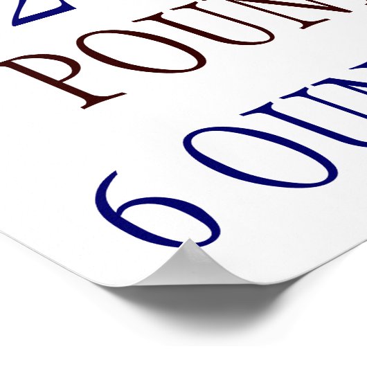 Boy Birth Stats Poster (Ecke)