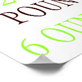 Boy Birth Stats Poster (Ecke)