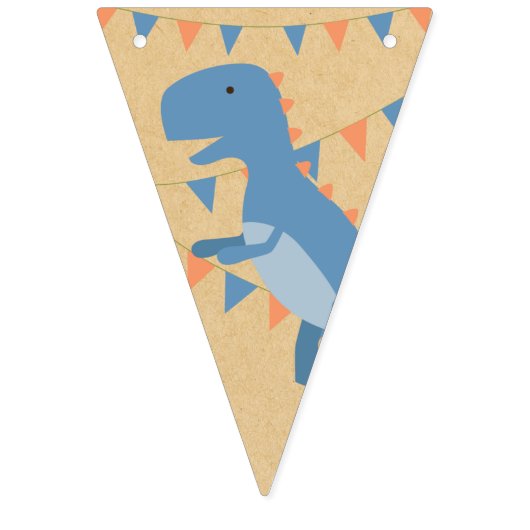 Boy Birthday - Dinosaurier Stomp - Party Flags Wimpelkette (Sechzehnte Fahne)