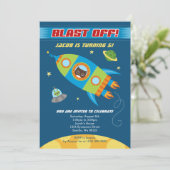 Boy Birthday Einladungen (Stehend Vorderseite)