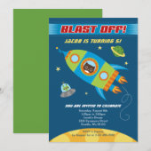 Boy Birthday Einladungen (Vorne/Hinten)