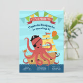 Boy Birthday Einladungen (Stehend Vorderseite)