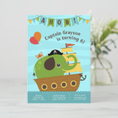 Boy Birthday Einladungen (Stehend Vorderseite)