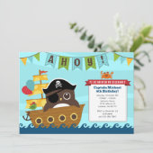 Boy Birthday Einladungen (Stehend Vorderseite)