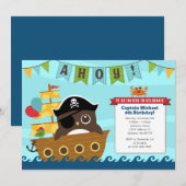 Boy Birthday Einladungen (Vorne/Hinten)