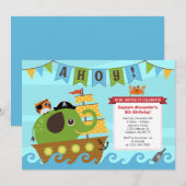 Boy Birthday Einladungen (Vorne/Hinten)