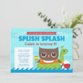 Boy Birthday Einladungen (Stehend Vorderseite)