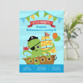 Boy Birthday Einladungen (Stehend Vorderseite)