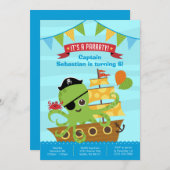 Boy Birthday Einladungen (Vorne/Hinten)