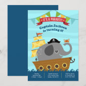 Boy Birthday Einladungen (Vorne/Hinten)